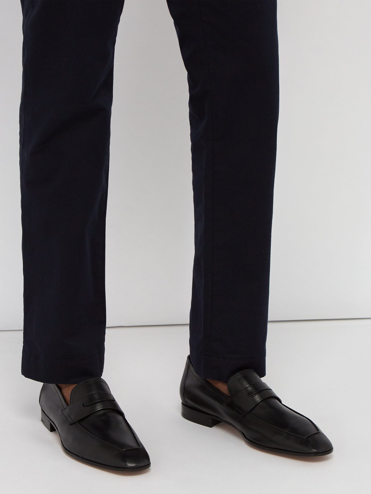 Black Lorenzo Rimini leather loafers | Berluti | MATCHESFASHION US