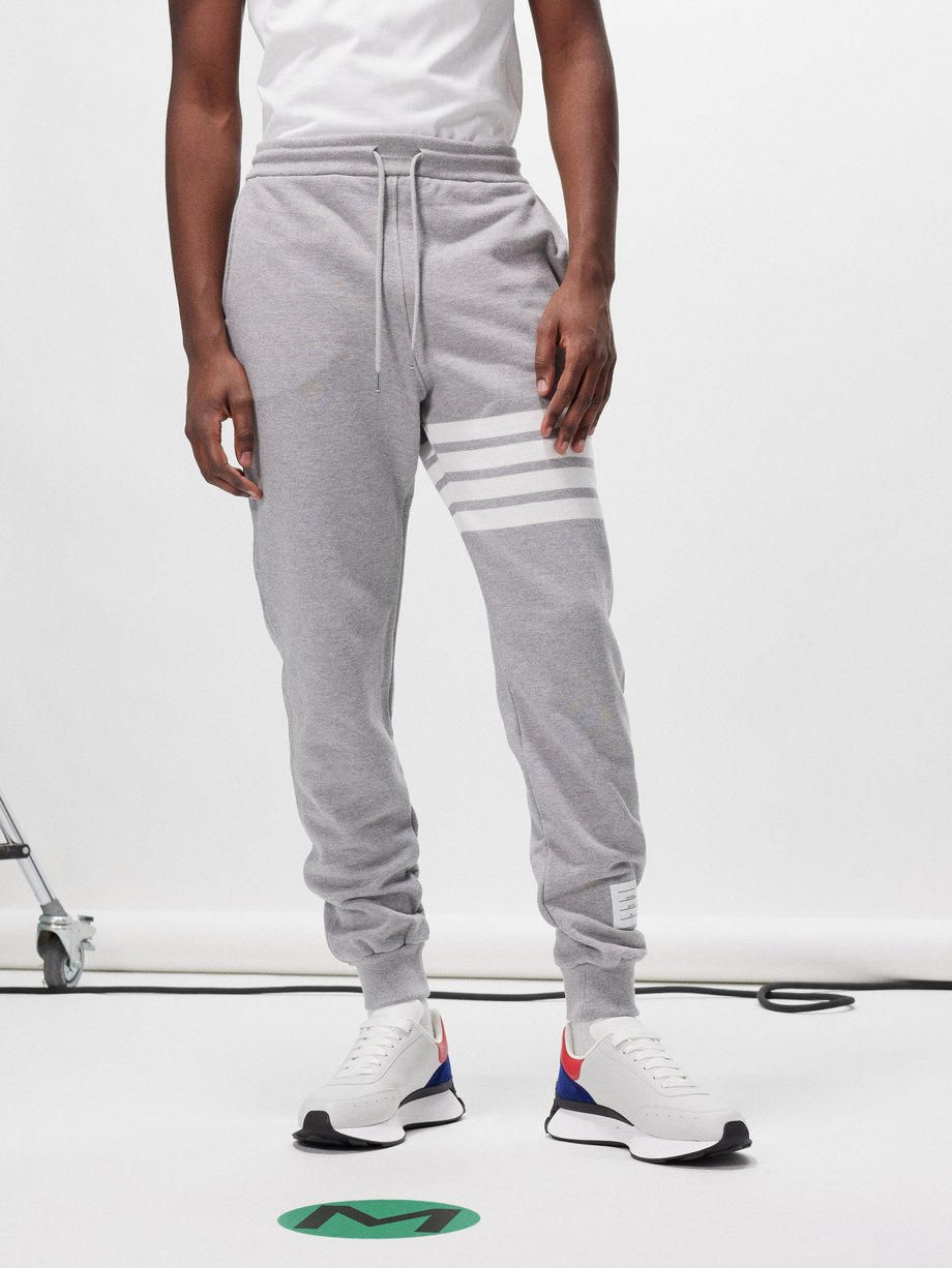 Thom Browne 4-bar cotton-jersey track pants