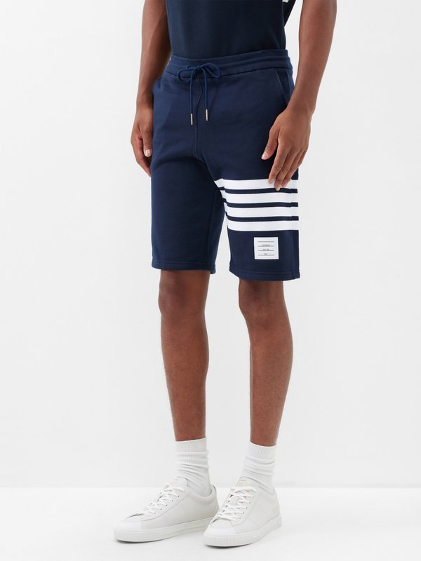 Thom Browne 4-bar cotton-jersey shorts