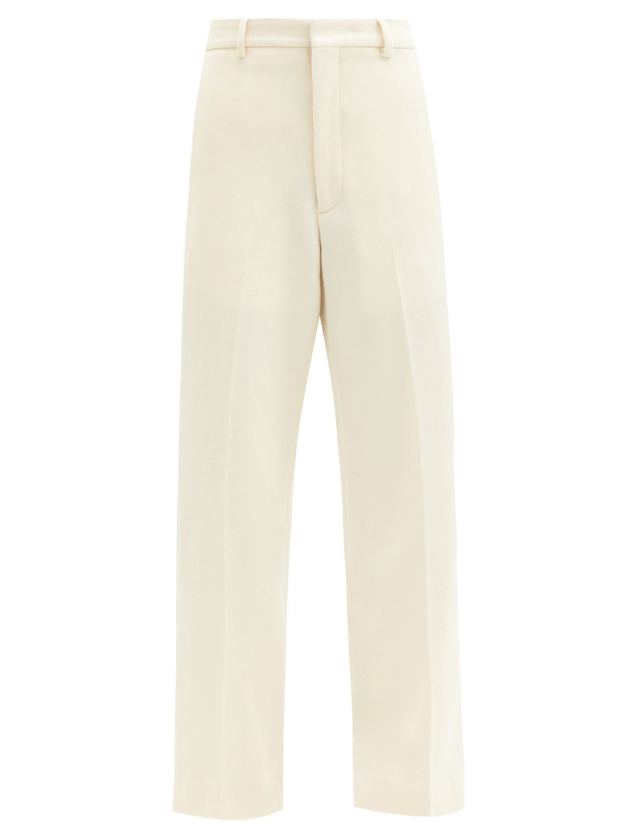 White Flood-crop wool-twill tailored trousers | Raey | MATCHESFASHION UK