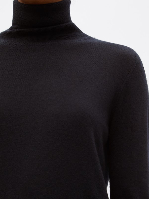 Raey Roll-neck fine-knit cashmere sweater