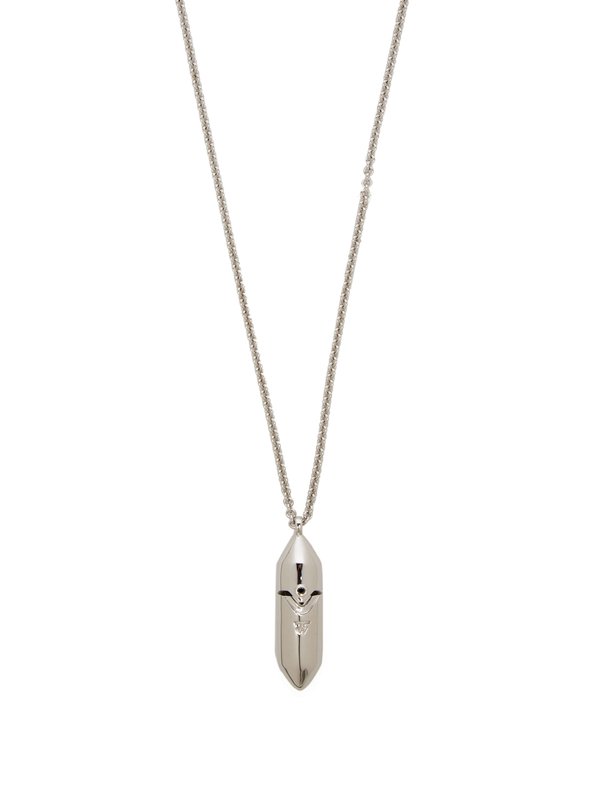 Tom Wood Bullet diamond-embellished silver necklace