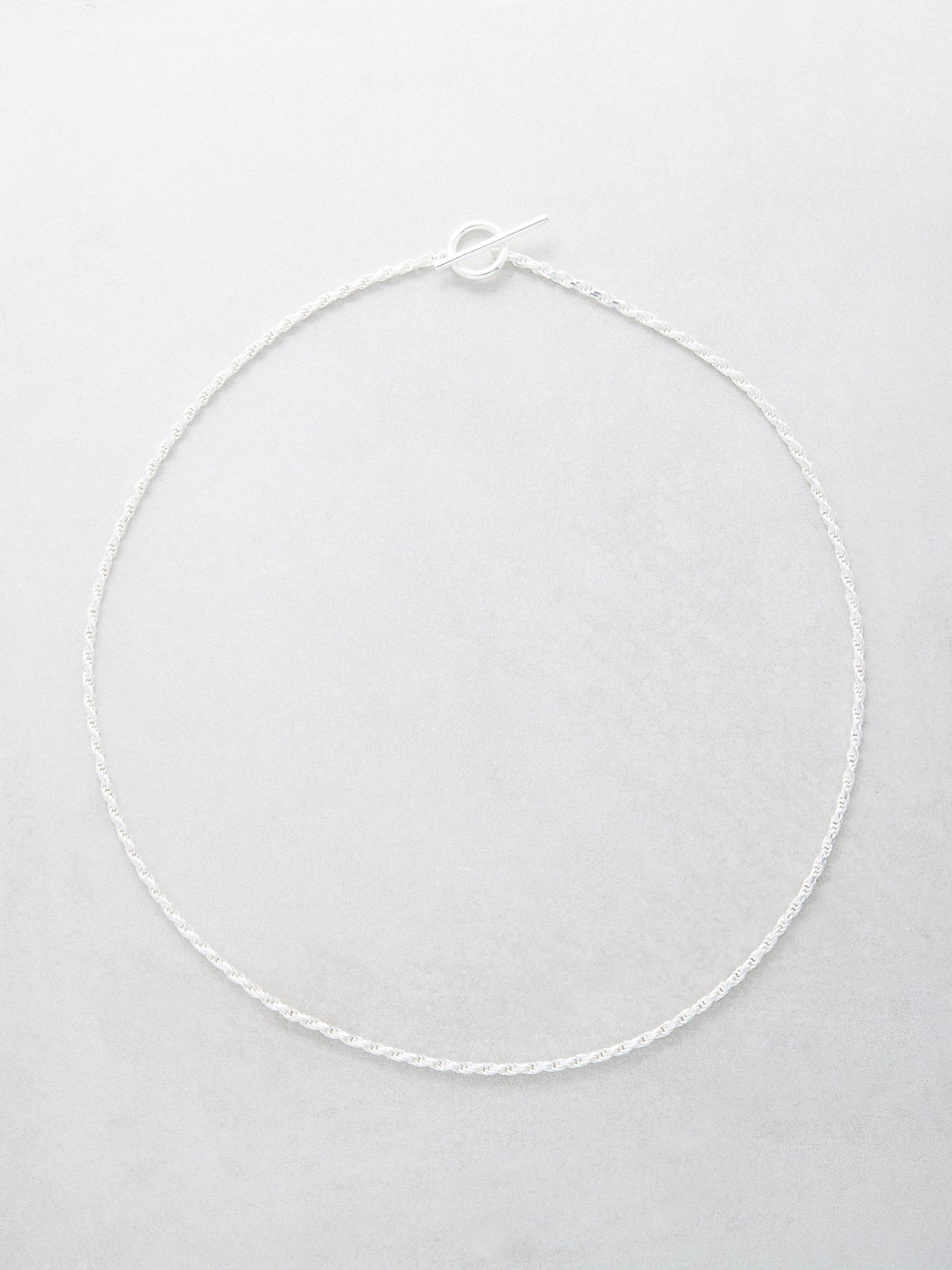 Grey Rope chain sterling-silver necklace | All Blues 