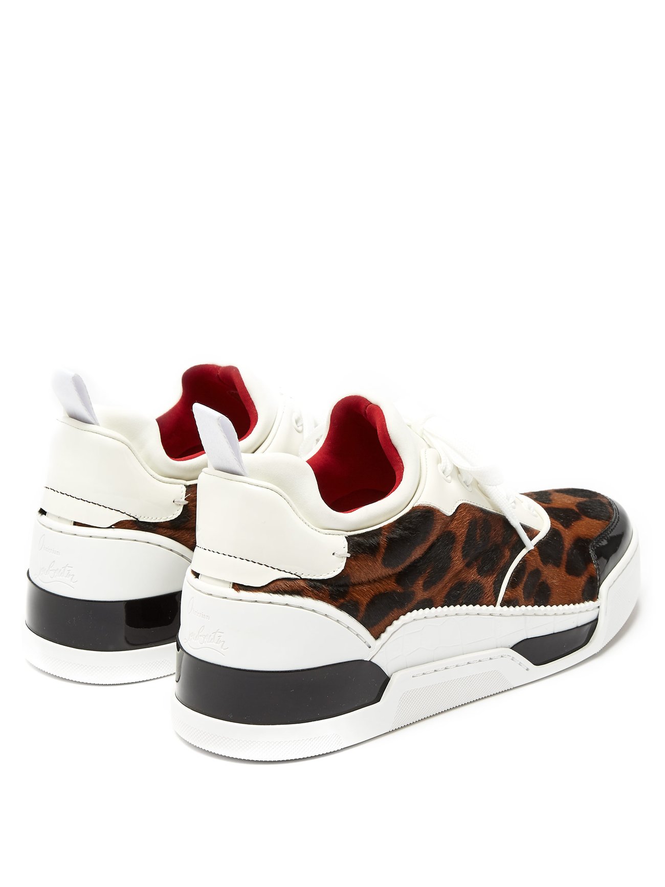 Christian Louboutin Aurelien Low-top Leather And Neoprene Trainers