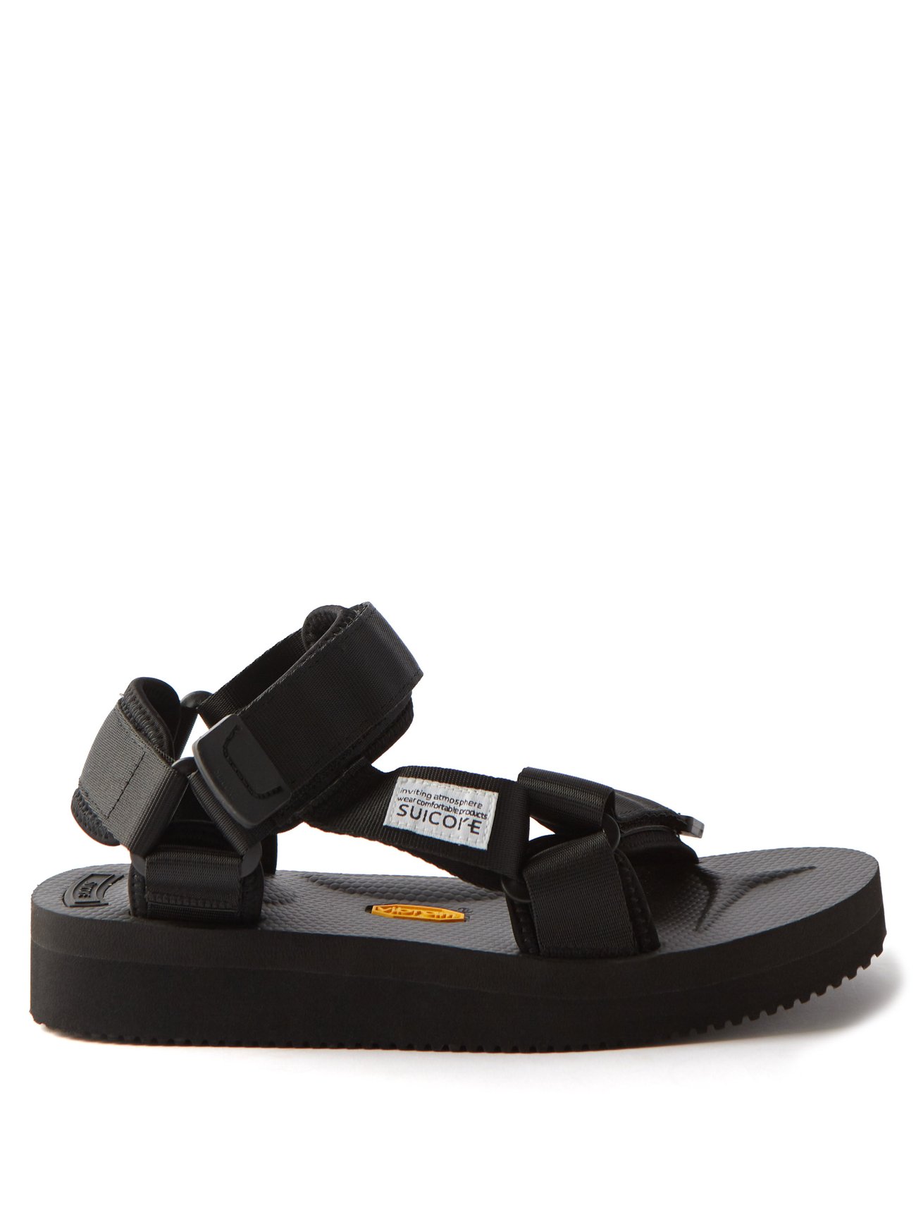 Black DEPA-V2 velcro-strap sandals | Suicoke | MATCHESFASHION UK