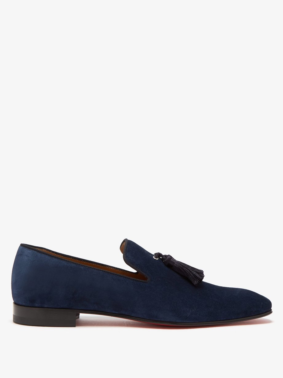 Navy Officialito Serge tassel loafers | Christian Louboutin ...