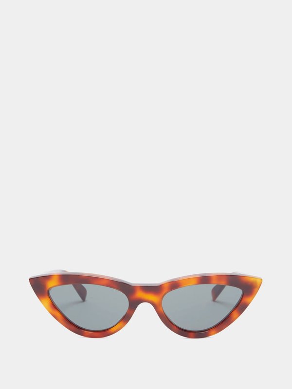 Celine Eyewear Cat-eye tortoiseshell acetate sunglasses