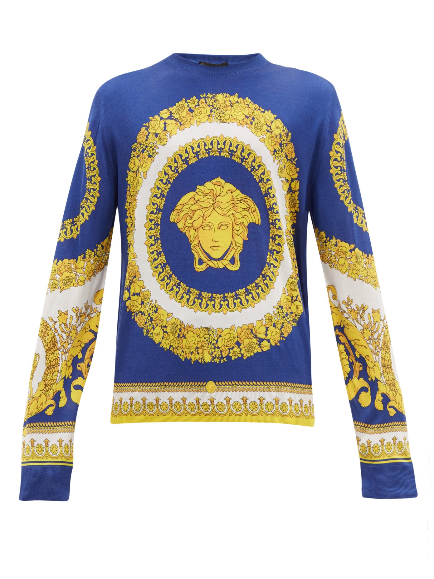 Свитер Versace белый мужской