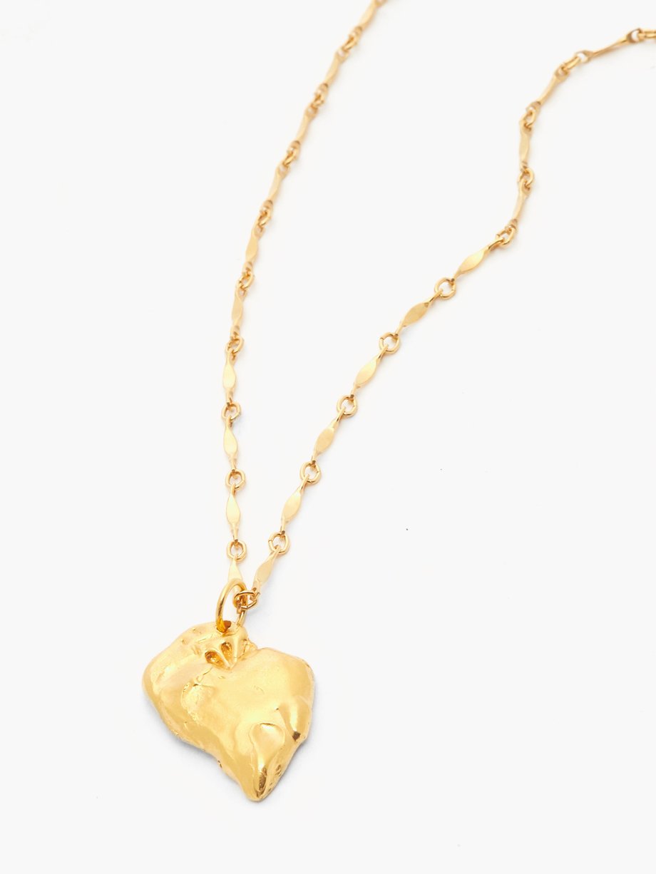 Metallic Il Grand Amore Necklace 24kt gold plated necklace