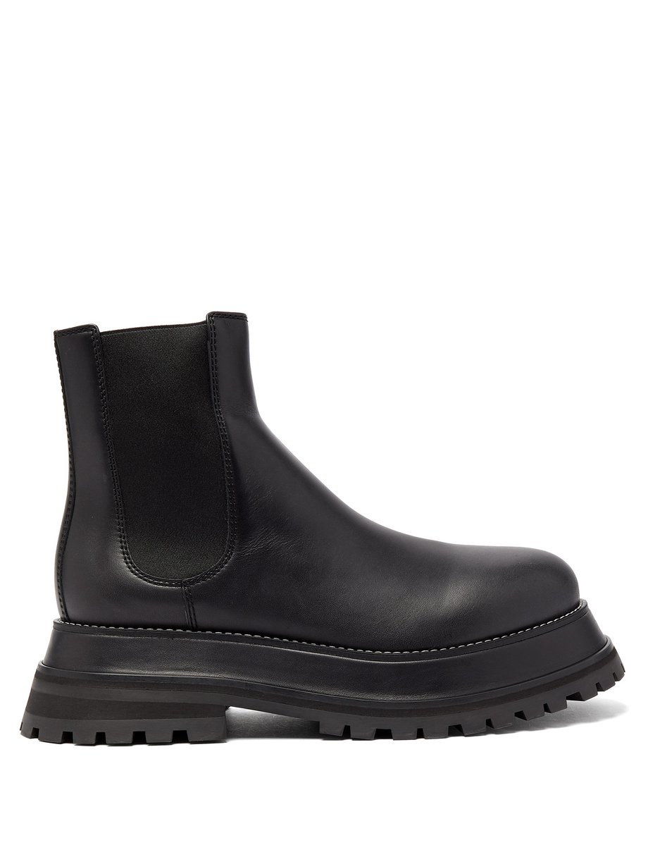Black Chunky-platform leather chelsea boots | Burberry | MATCHESFASHION US