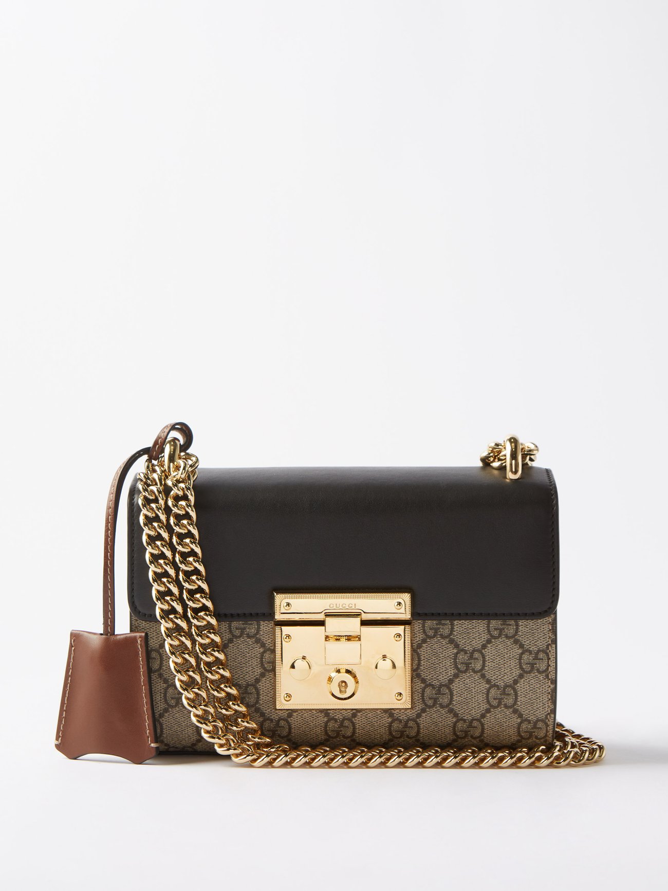 Push-lock GG Supreme small cross-body bag, Gucci