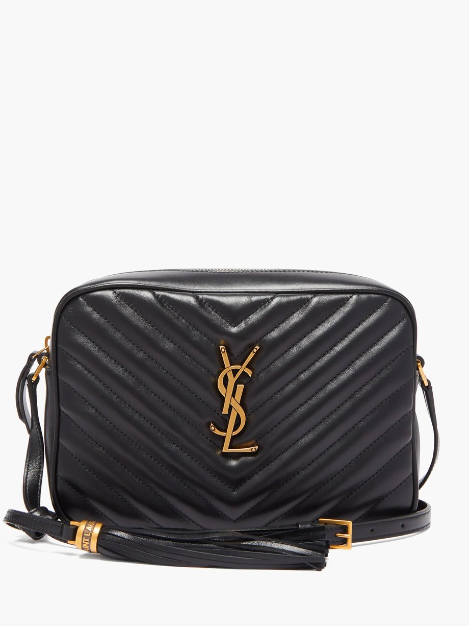 Lou medium YSL-logo quilted-leather cross-body bag | Saint Laurent
