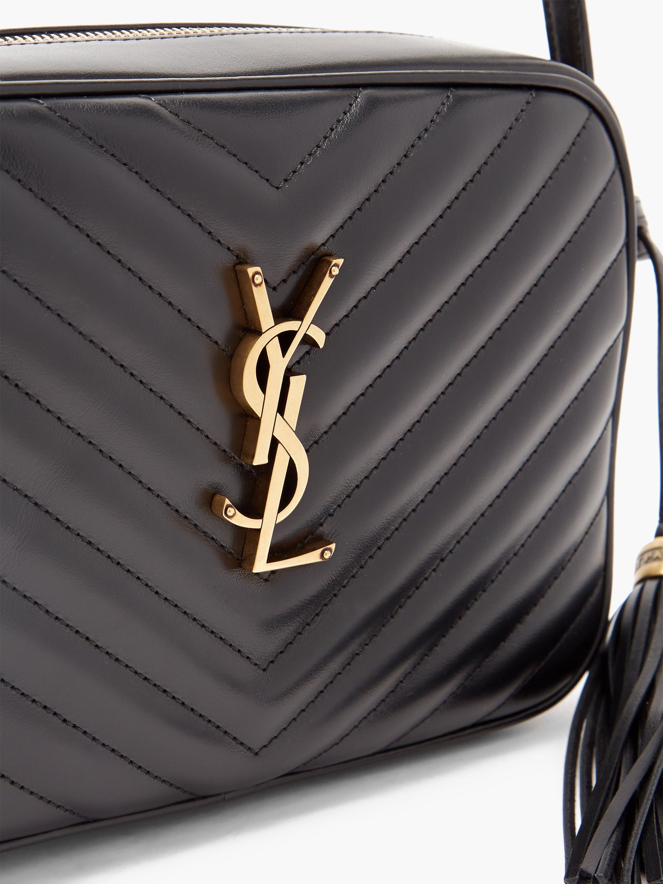 Saint Laurent Lou Medium YSL Quilted Camera Crossbody Bag with