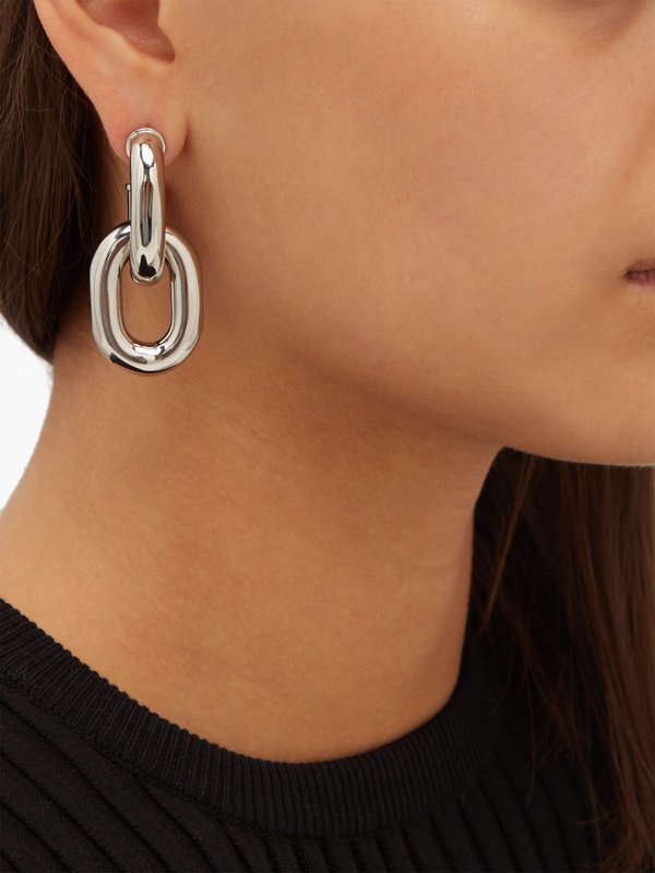 Rabanne Chain-link hoop earrings