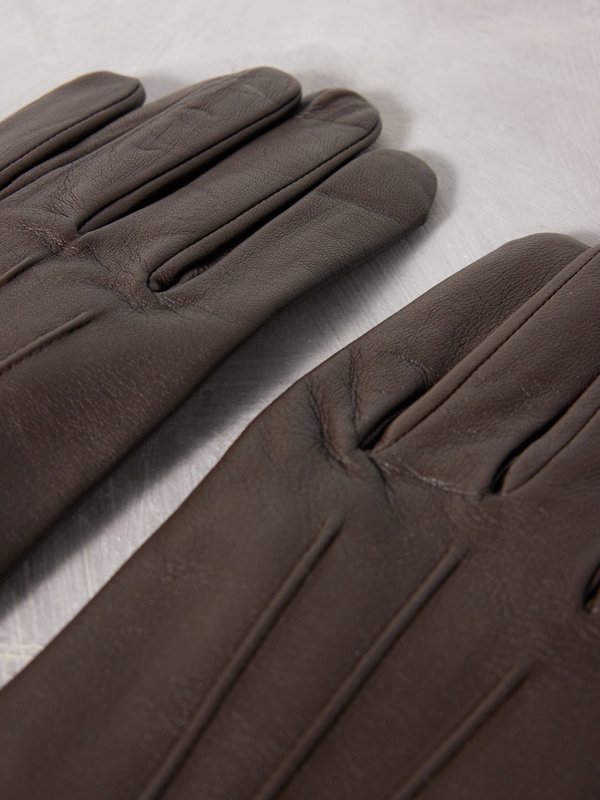 Dents Bath cashmere-lined leather gloves