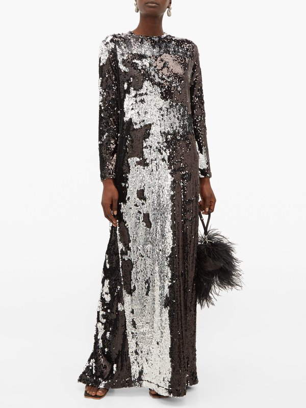 Marques'Almeida Two-way sequinned occasion dress