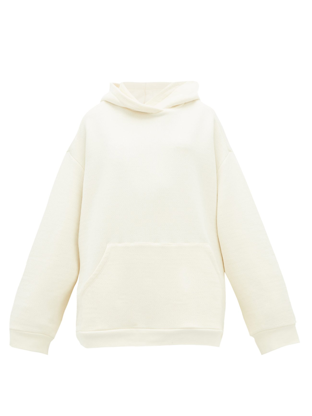 White Oversized cotton-jersey hooded sweatshirt | Raey | MATCHESFASHION US