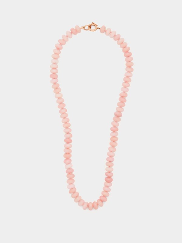 Pink Candy opal & 18kt gold necklace | Irene Neuwirth | MATCHES UK