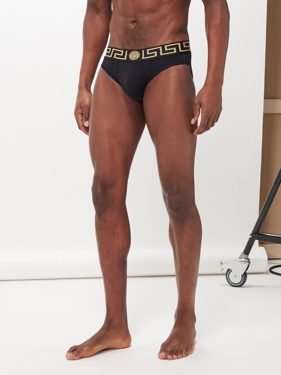 VERSACE Stretch-cotton jersey thong