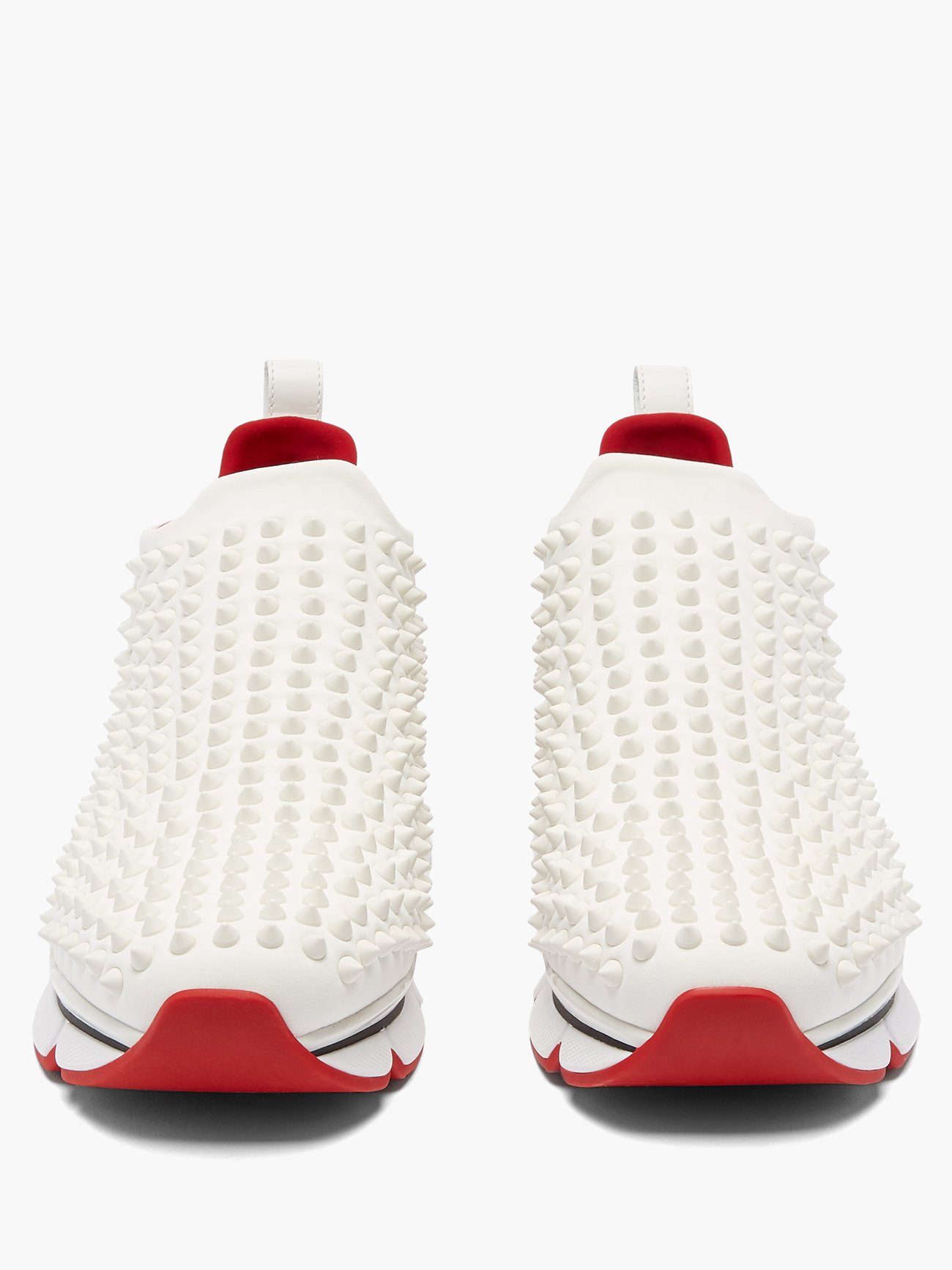 CHRISTIAN LOUBOUTIN Red Spike Sock Donna Flat Sneakers US 6.5 (EU