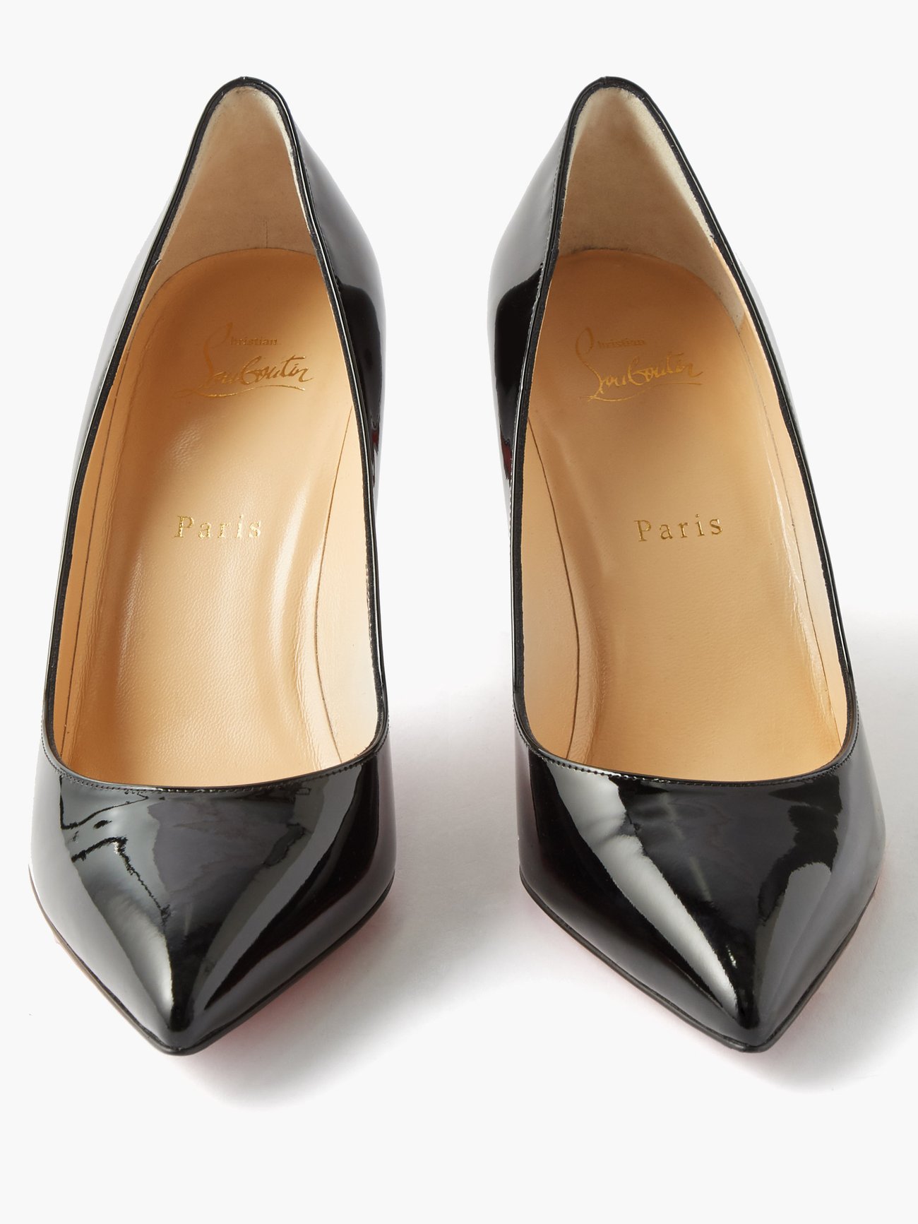Pigalle 85 Patent Leather Pumps in Black - Christian Louboutin