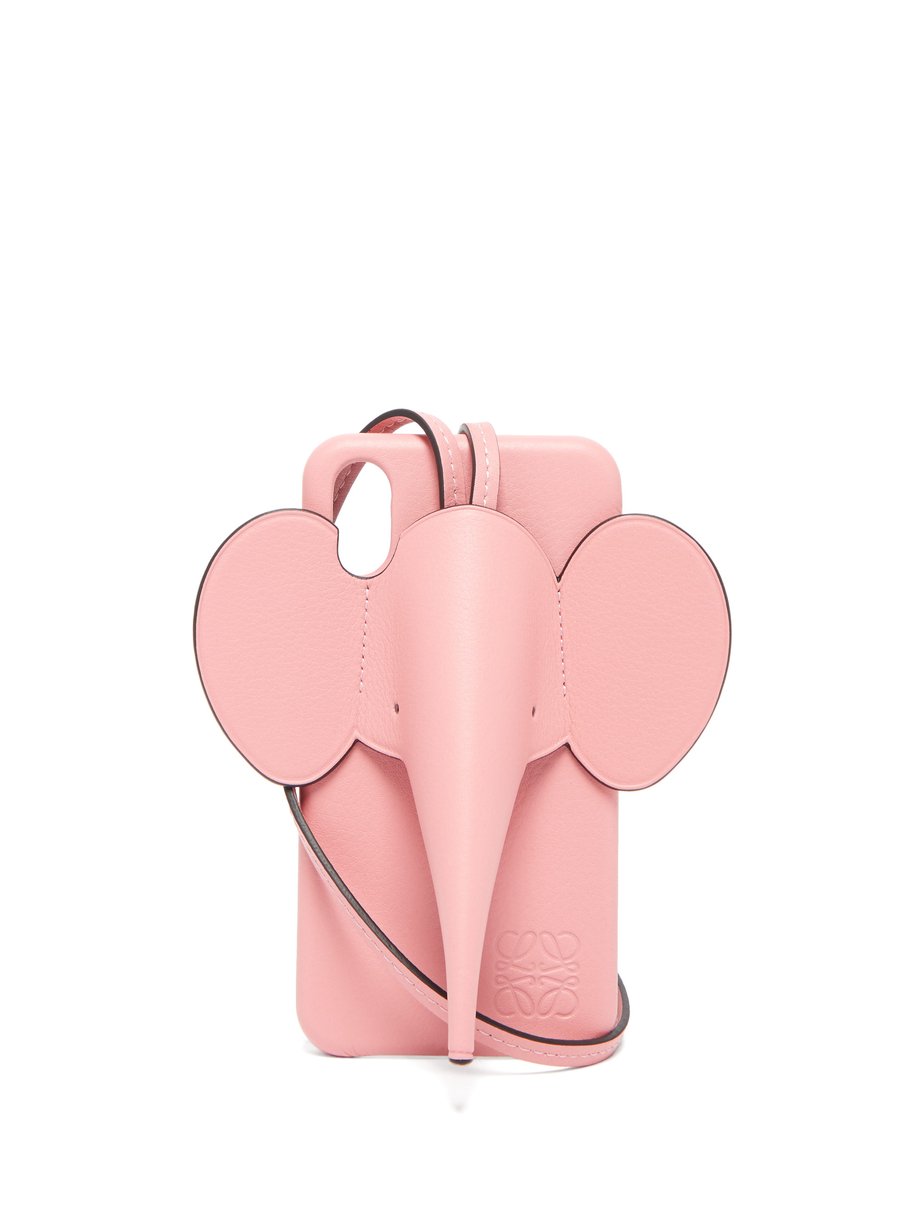 LOEWE Coque éléphant en cuir pour iPhone® X et XS