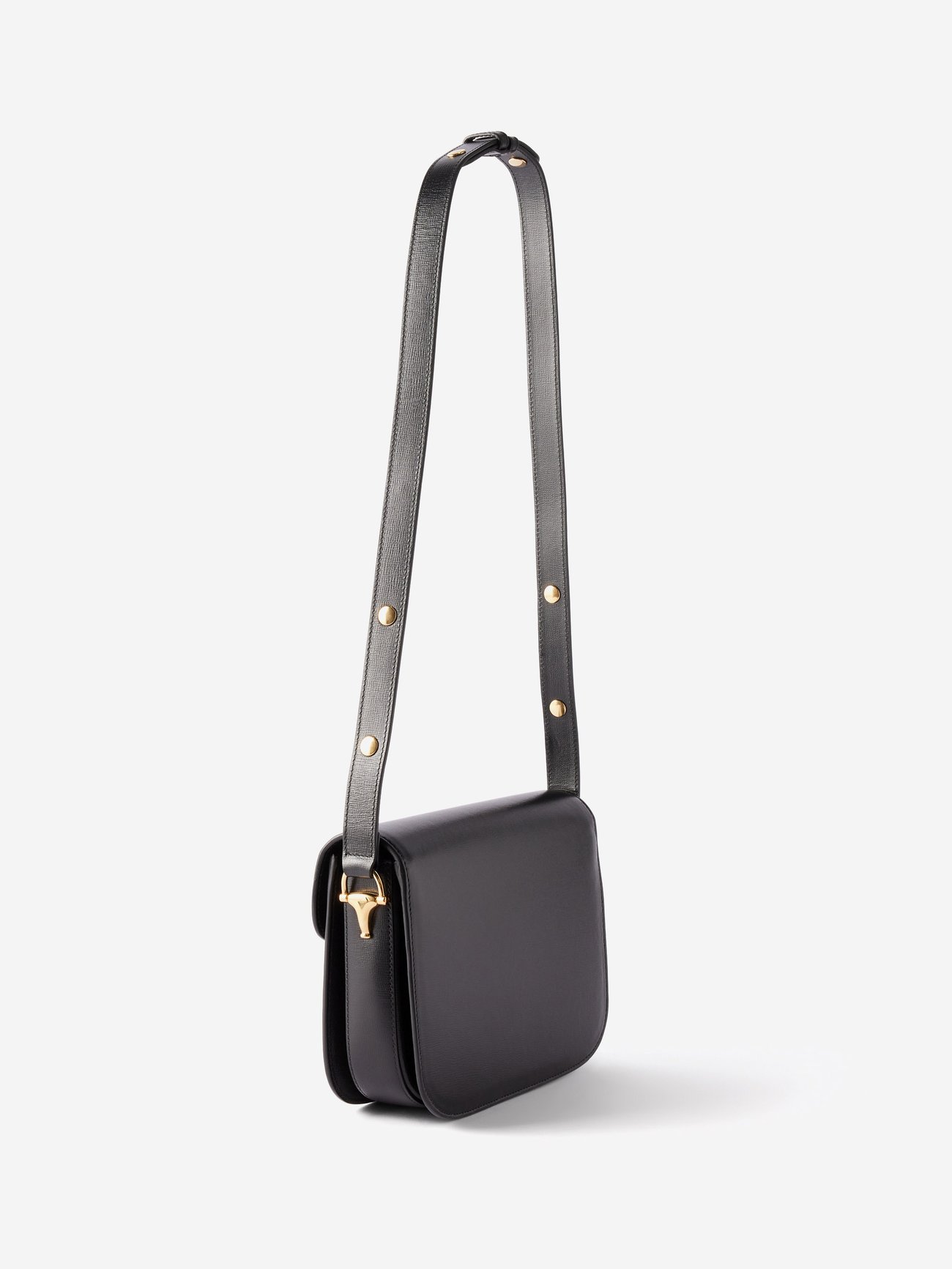 Gucci Horsebit 1955 Shoulder Bag Mini Black in Leather with Gold-tone - US