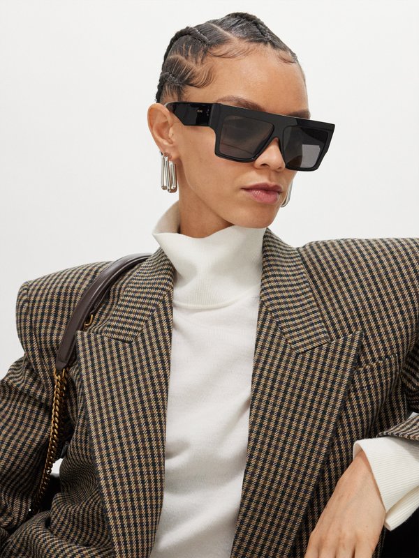 Celine Eyewear Flat-top acetate sunglasses