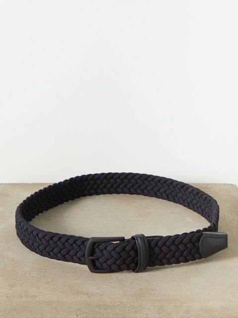 ANDERSON'S 3cm Woven Leather Belt for Men