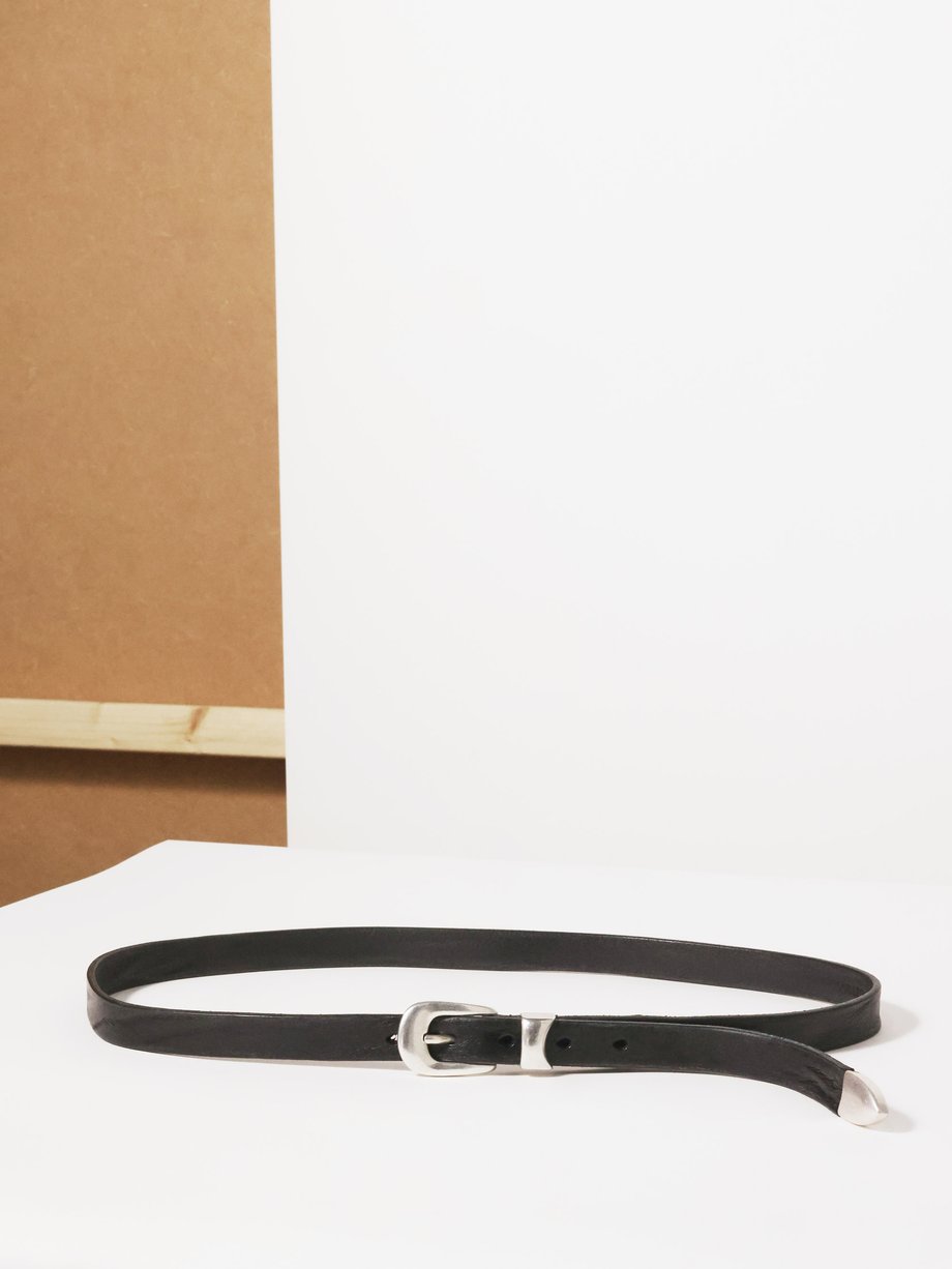 OUR LEGACY Our Legacy Leather belt Black｜MATCHESFASHION（マッチズ