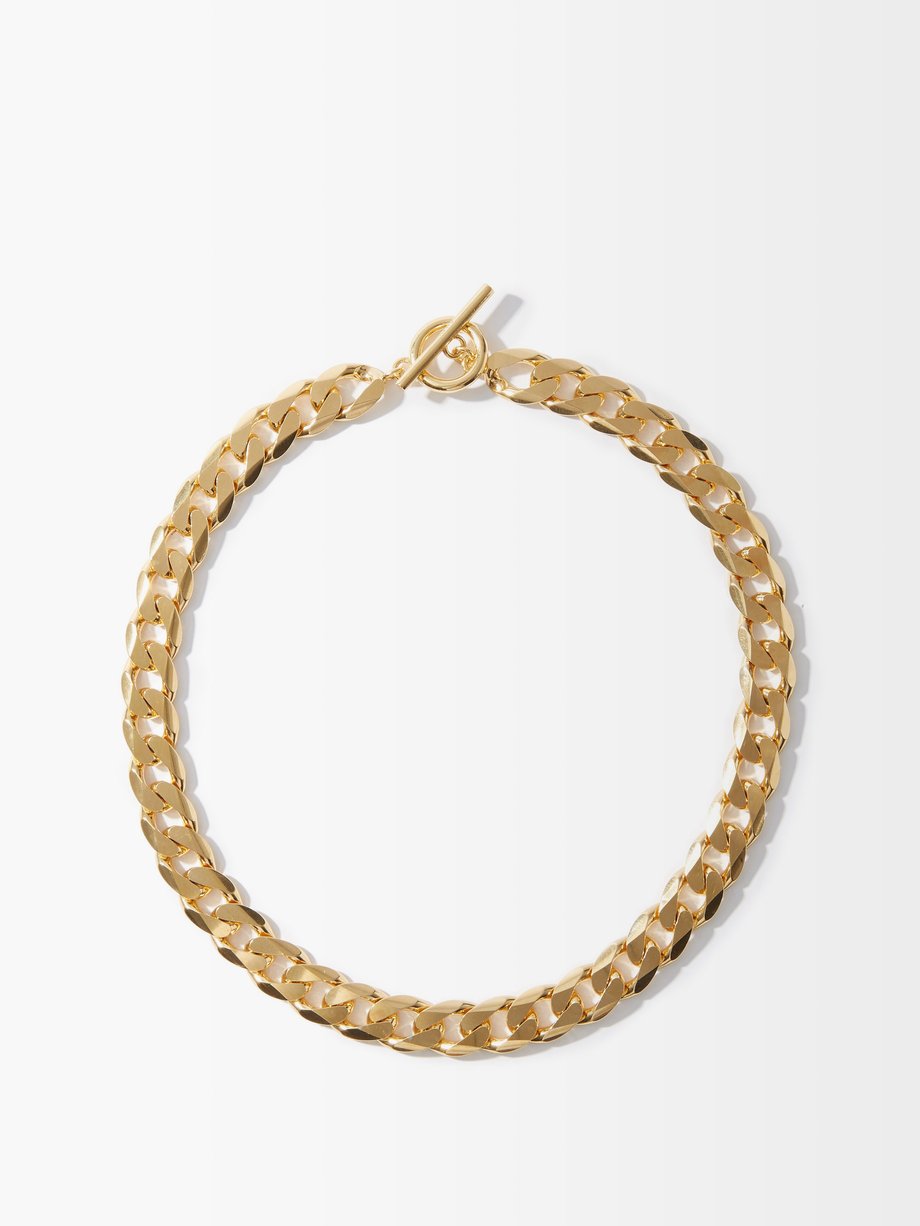 All Blues Moto recycled gold-vermeil necklace