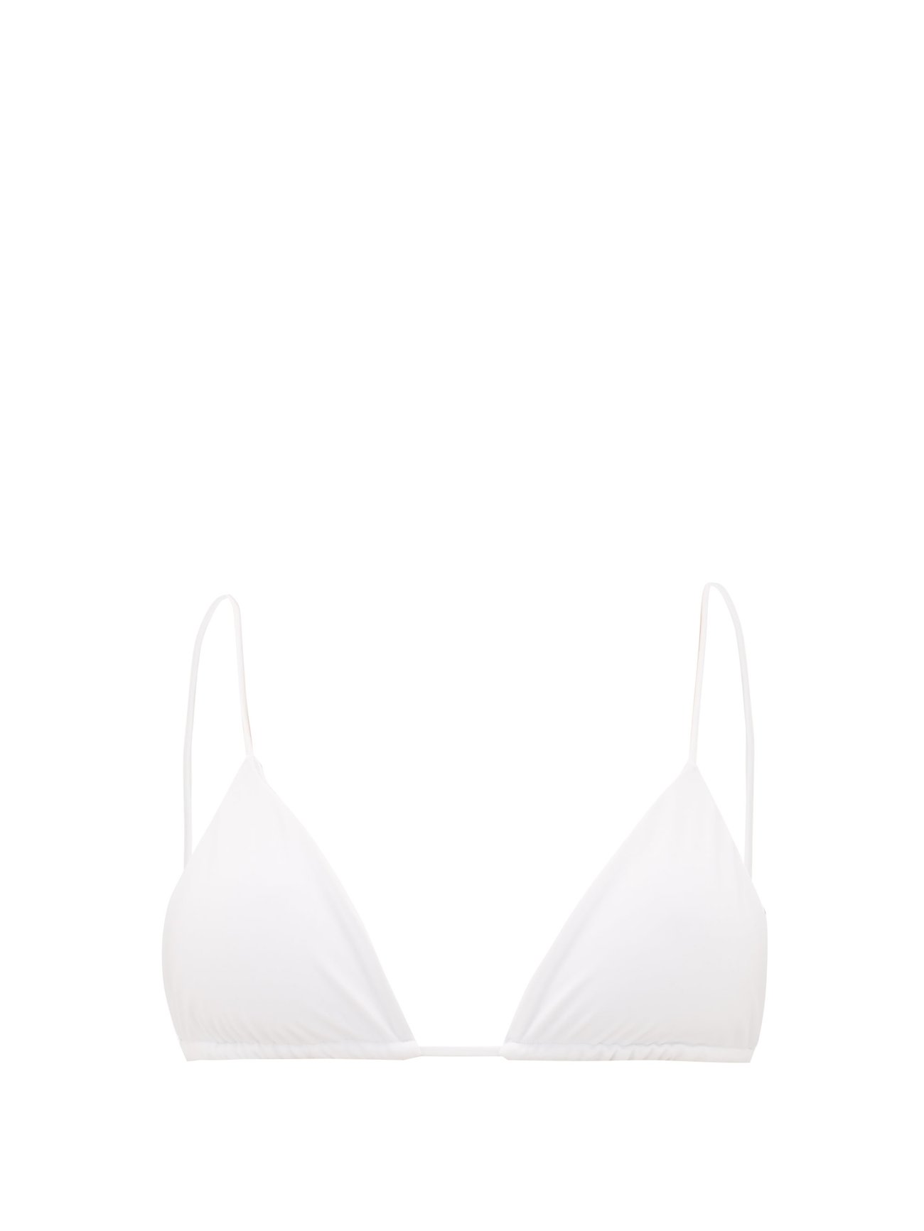 White Via triangle bikini top | Jade Swim | MATCHES UK
