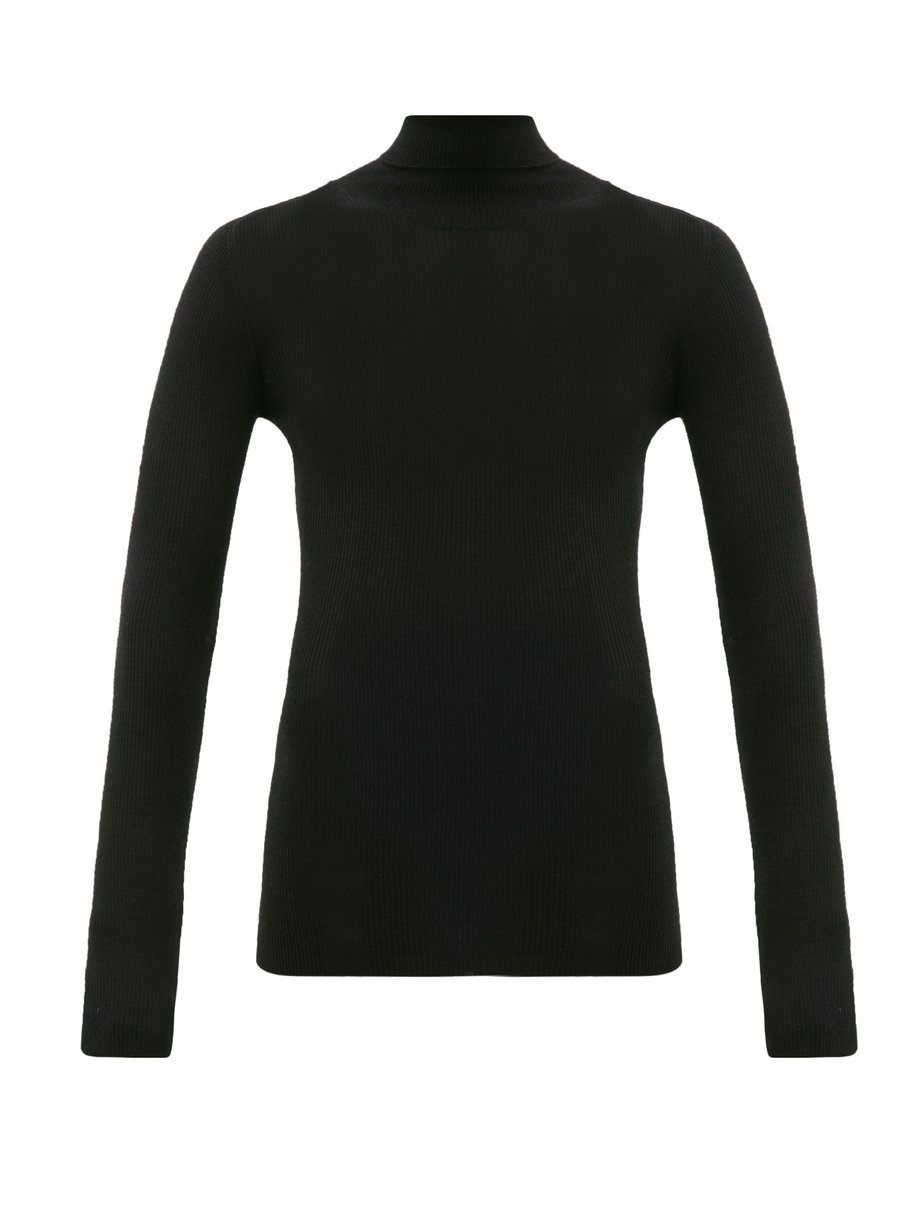 Black Release 05 roll-neck ribbed merino-wool sweater | WARDROBE.NYC ...