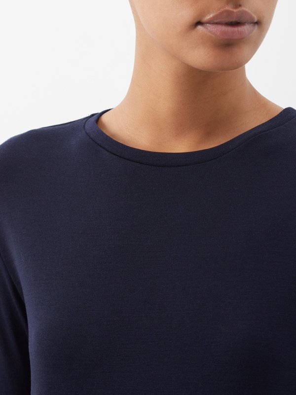 Raey Long-sleeved organic-wool T-shirt