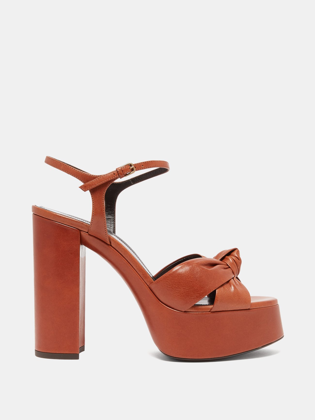 matchesfashion.com | Bianca knotted leather platform sandals