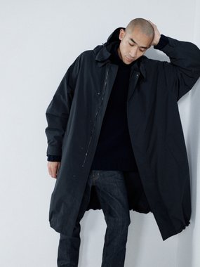 Raey Oversized lightweight cotton-blend hooded raincoat