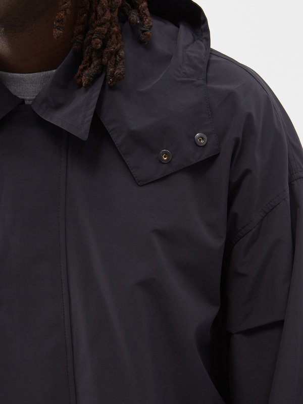 Raey Oversized lightweight cotton-blend hooded raincoat