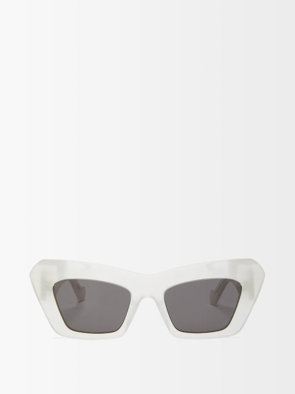 LOEWE Eyewear (LOEWE) Anagram-logo cat-eye acetate sunglasses