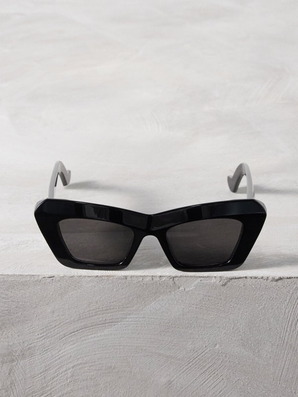 LOEWE Eyewear (LOEWE) Anagram-logo cat-eye acetate sunglasses