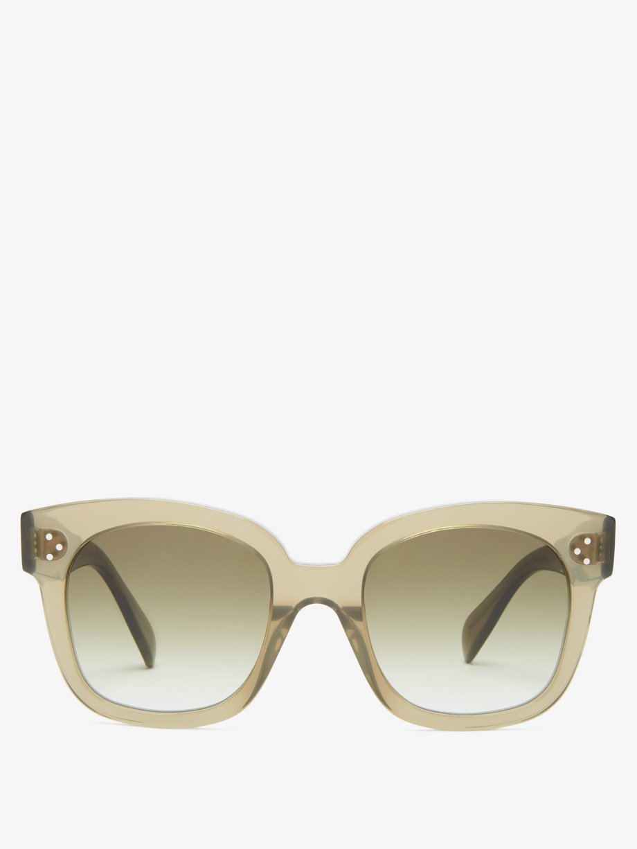 Oversized square acetate and metal sunglasses | Celine Eyewear MATCHESFASHION US