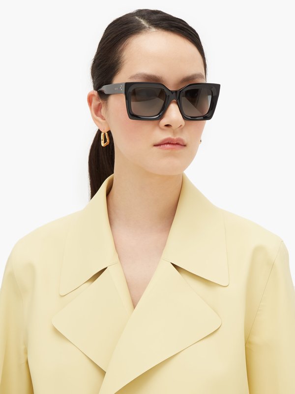 Celine Eyewear Oversized square acetate sunglasses