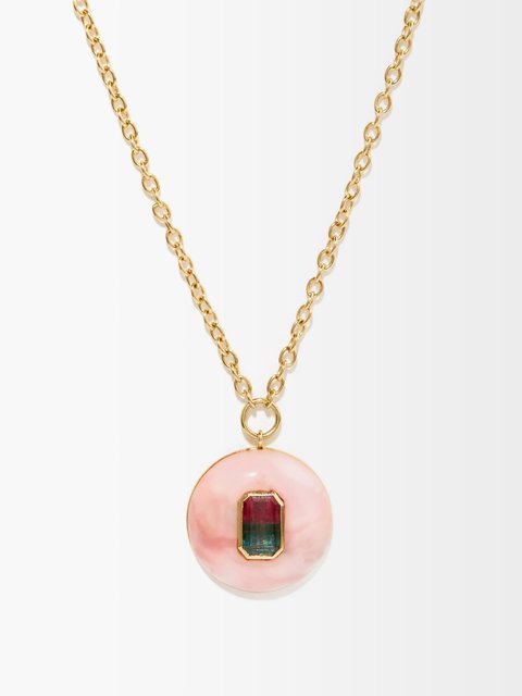 Green Tourmaline & Opal Necklace – Zoltan David