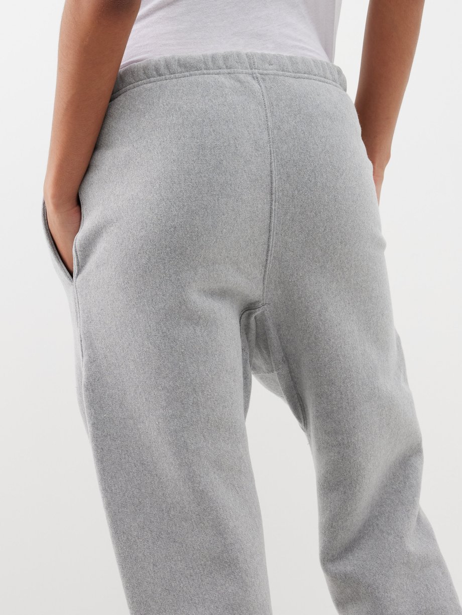 Track Pants Gray Cotton Blend