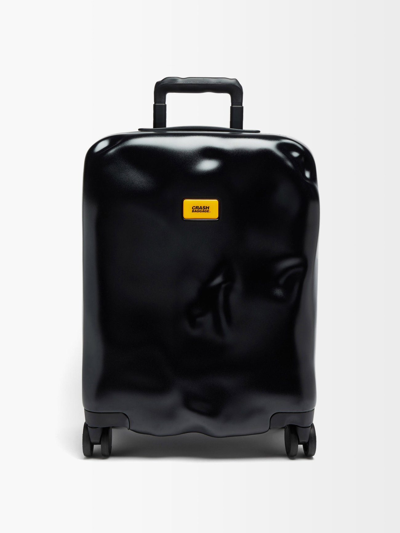 Black Icon 55cm cabin suitcase, Crash Baggage