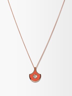 Selim Mouzannar Fish for Love diamond & 18kt rose-gold necklace