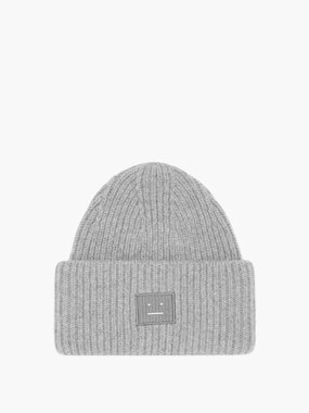 Acne Studios Face-patch wool beanie