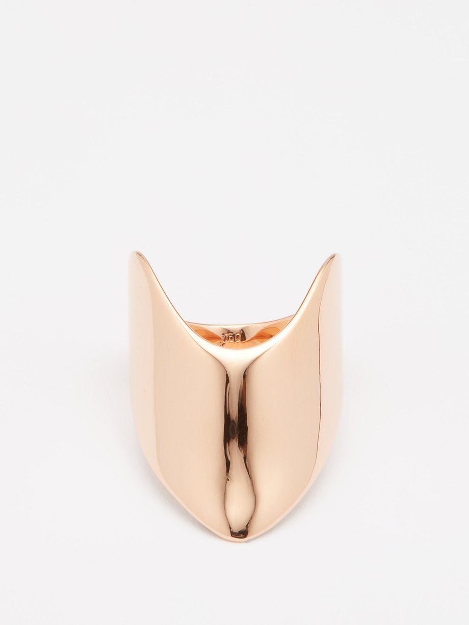 Diane Kordas Armour 18kt rose-gold ring