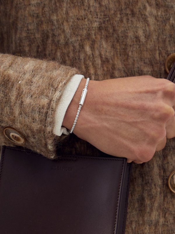 Le Gramme 11g beaded sterling-silver bracelet