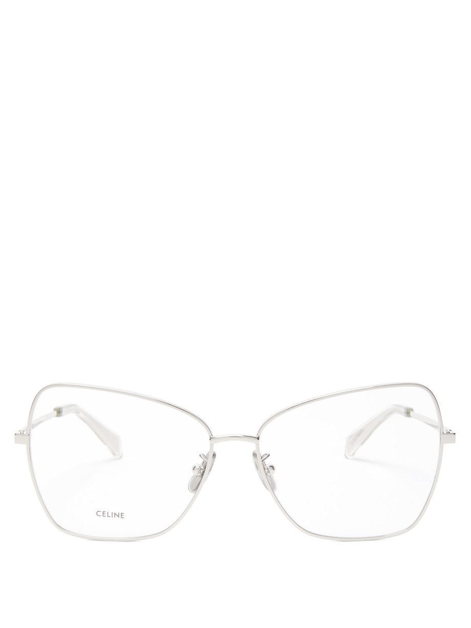 Metallic Butterfly Metal Glasses Celine Eyewear Matchesfashion Uk