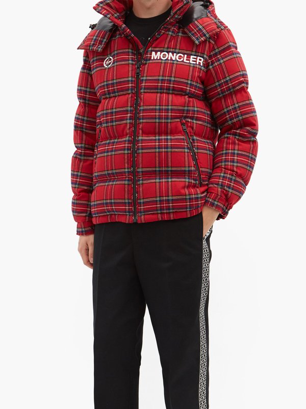 Moncler x FRGMT (Moncler Genius) Mayak oversized tartan-flannel quilted down jacket